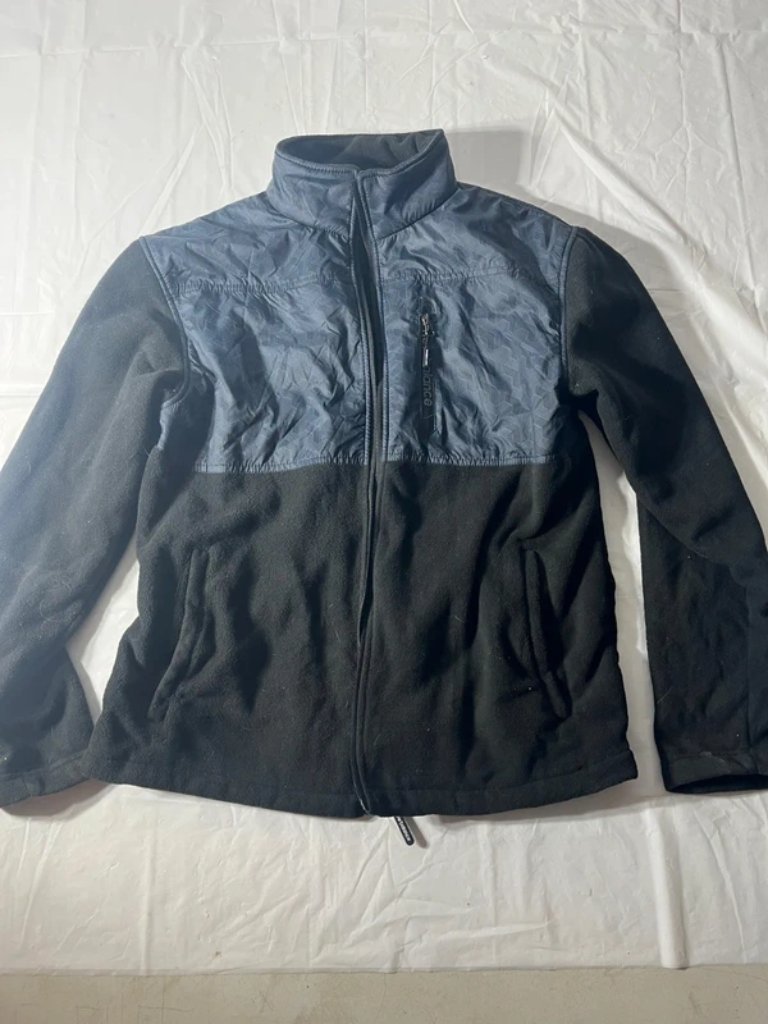New Balance Mens Size Large Full Zip Fleece Lined Black Jacket